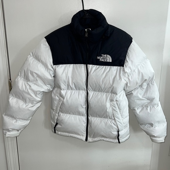 The North Face 1996 Retro Nuptse Puffer Jacket - Black and White - Picture 5 of 7